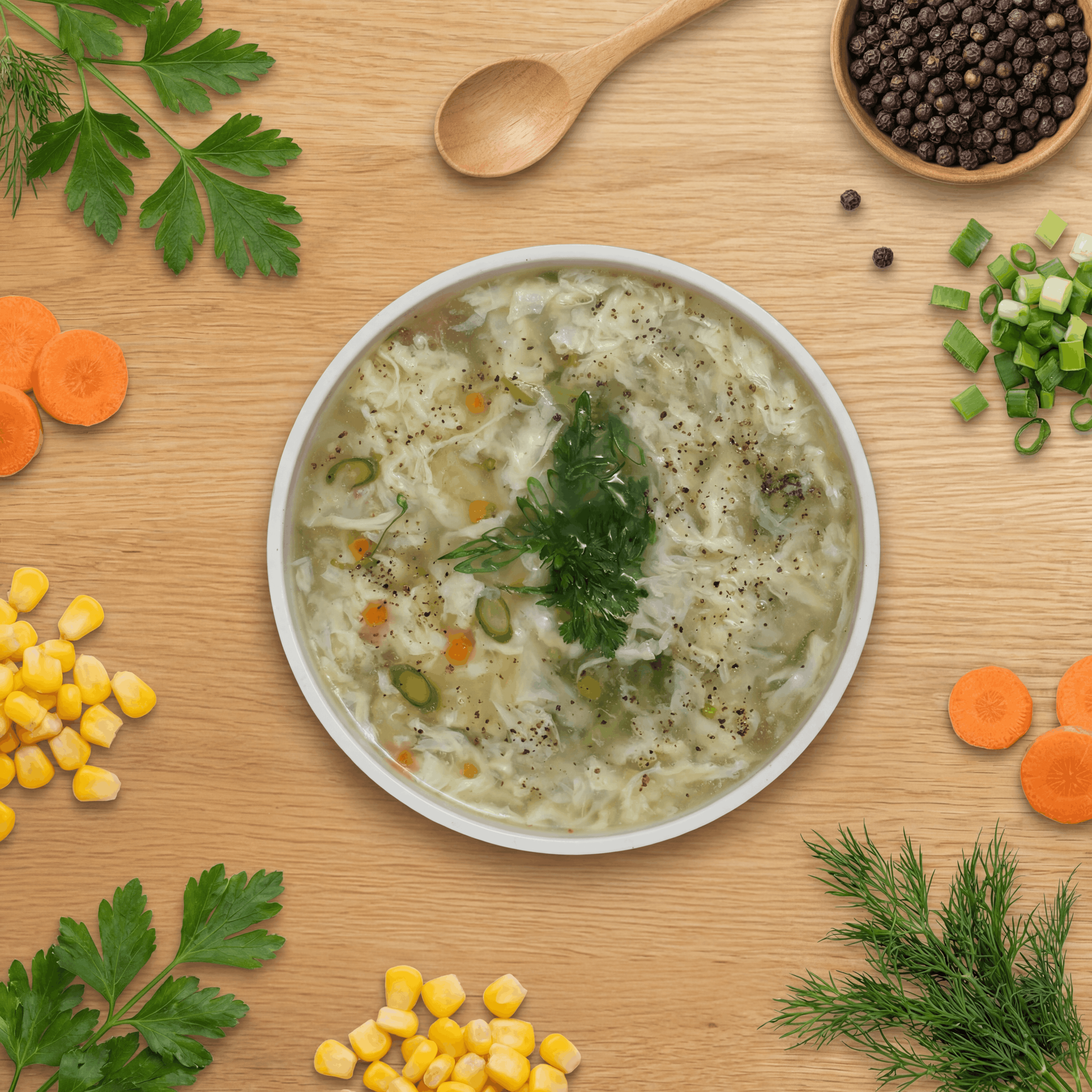 Asian Egg Broth Soup