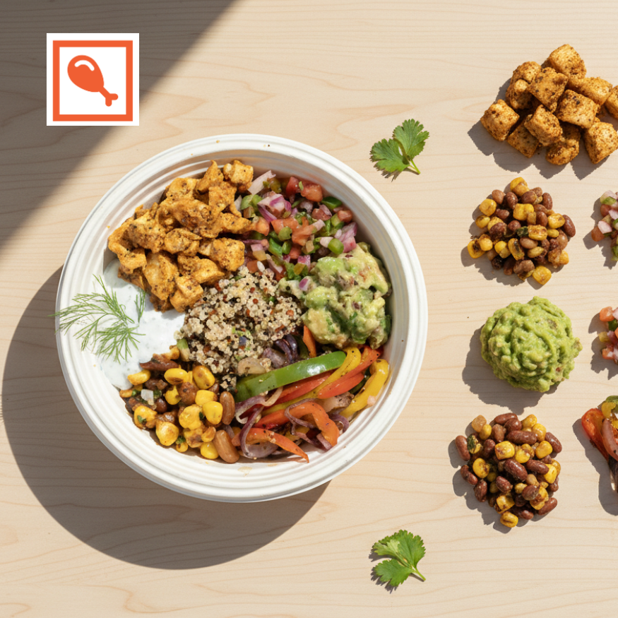 PEPPER PESTO CHICKEN BOWL