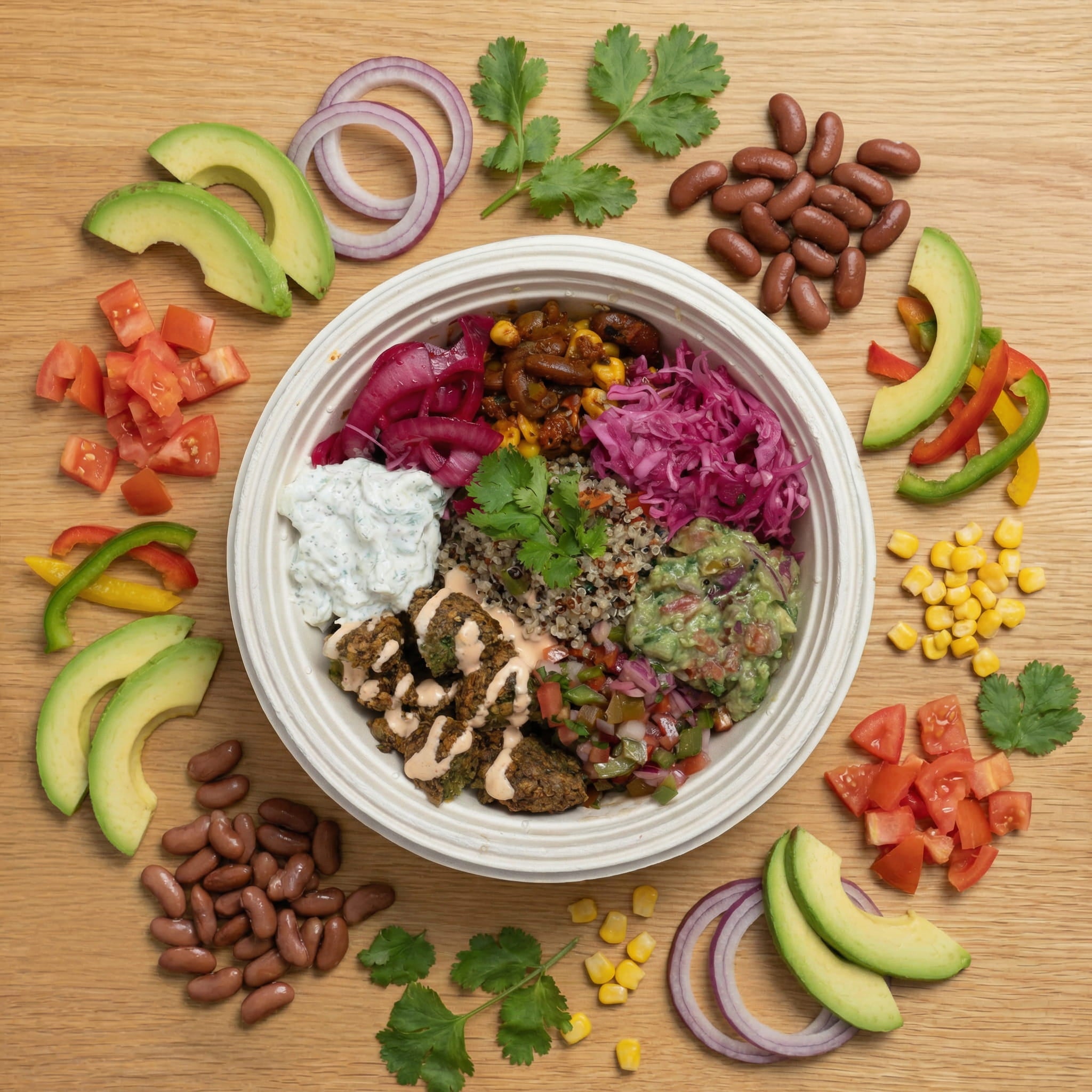 Lebanese Falafel Grain Bowl